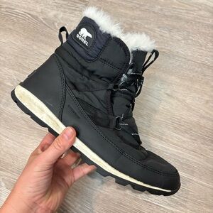 Sorel Women's Black and White Winter Boots